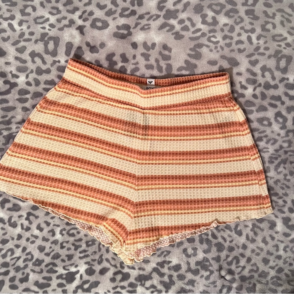 NWT Roxy High Waisted Waffle Knit Shorts